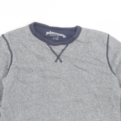 Johnnie B Boys Grey  Cotton Pullover Sweatshirt Size 11-12 Years  Pullover