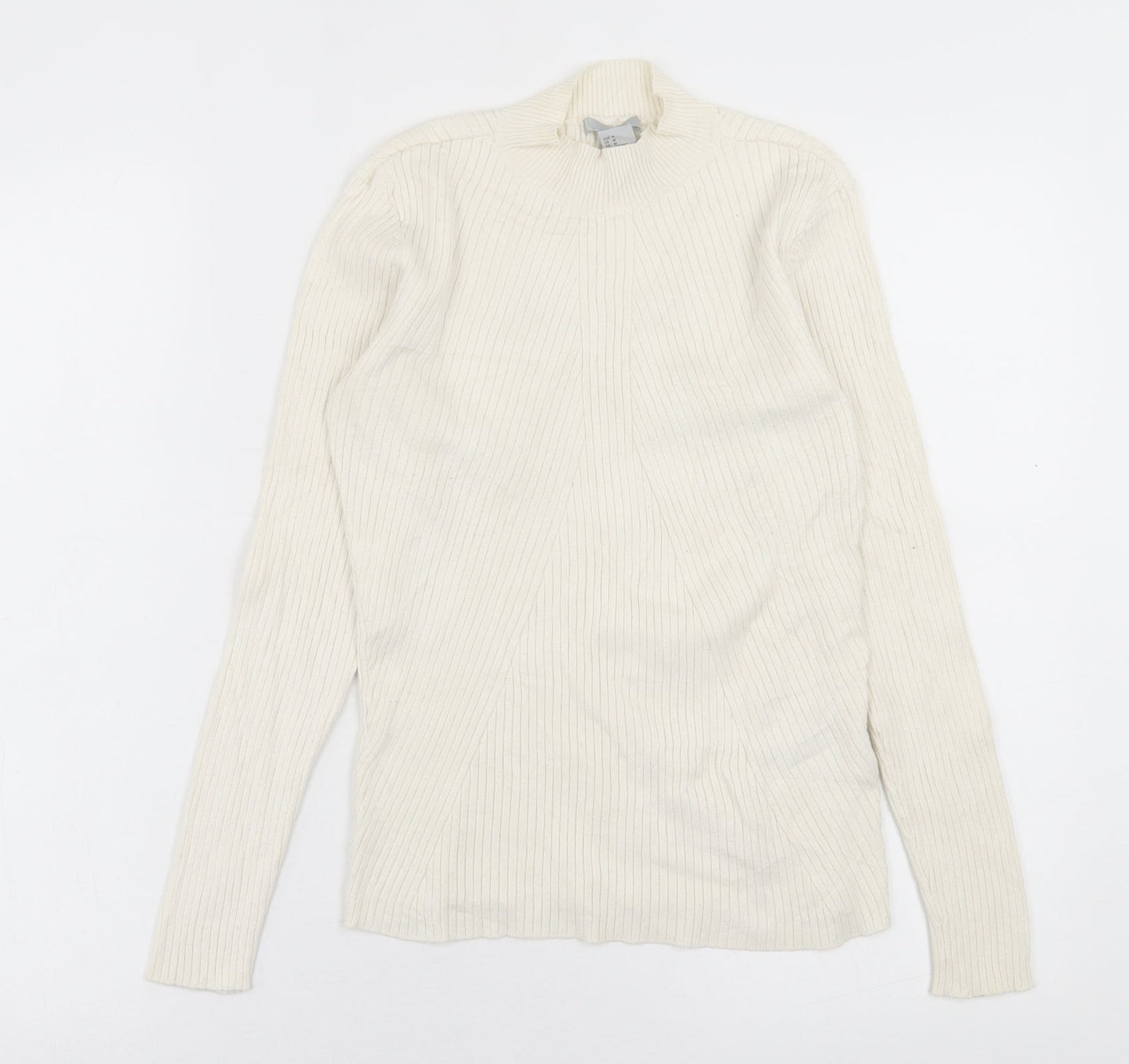 Womens UK Size M H&M Ivory Pullover Jumper