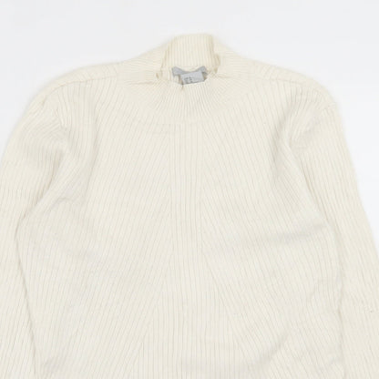 Womens UK Size M H&M Ivory Pullover Jumper