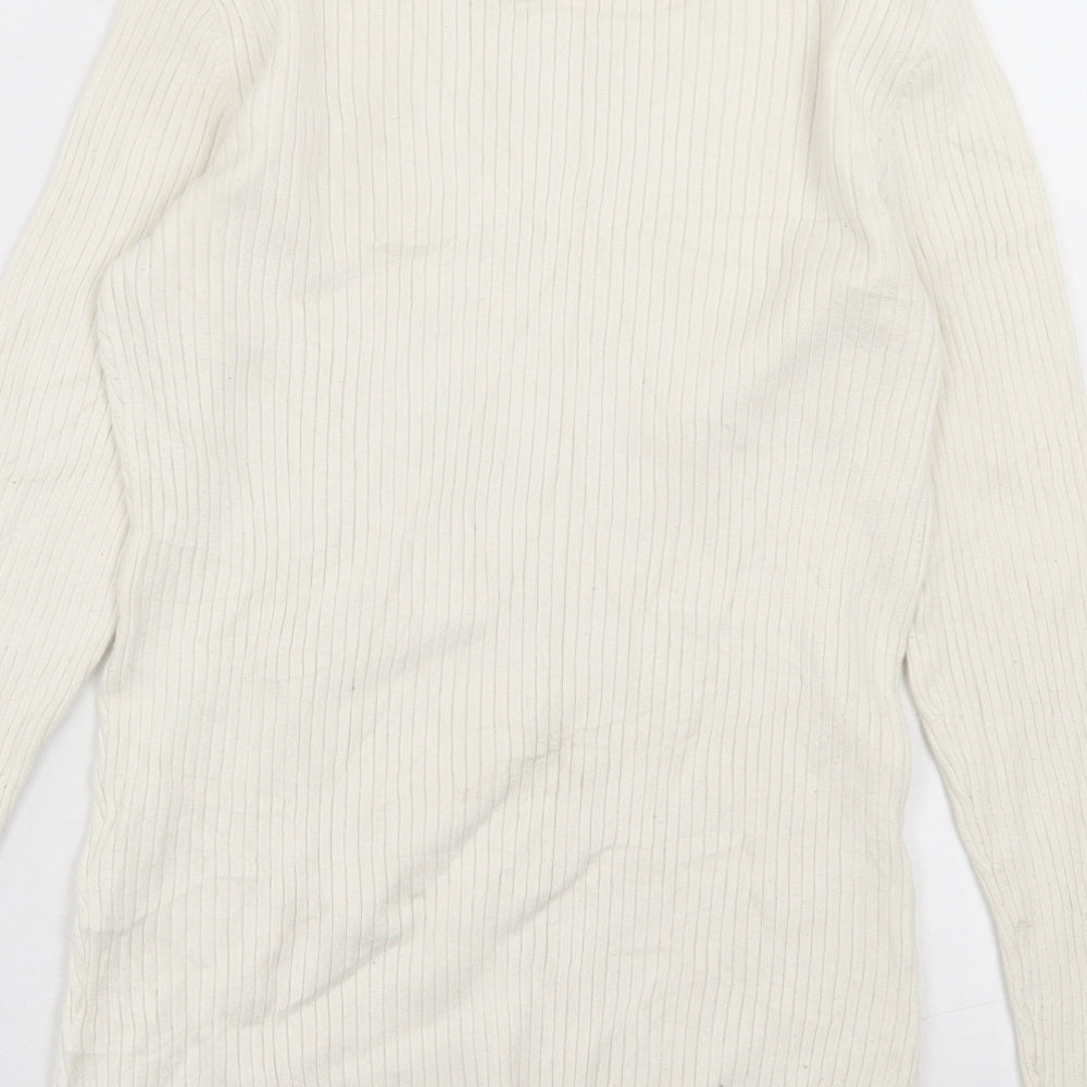 Womens UK Size M H&M Ivory Pullover Jumper