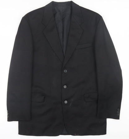 Mens UK Size 40 Burton Regular Black Suit Jacket