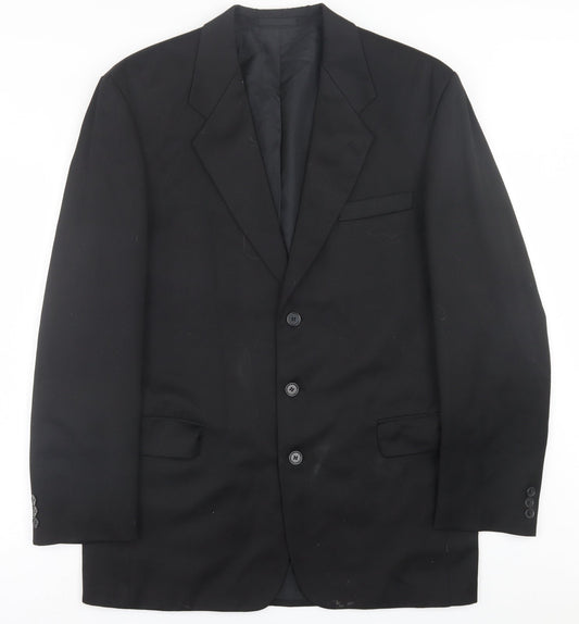 Mens UK Size 40 Burton Regular Black Suit Jacket