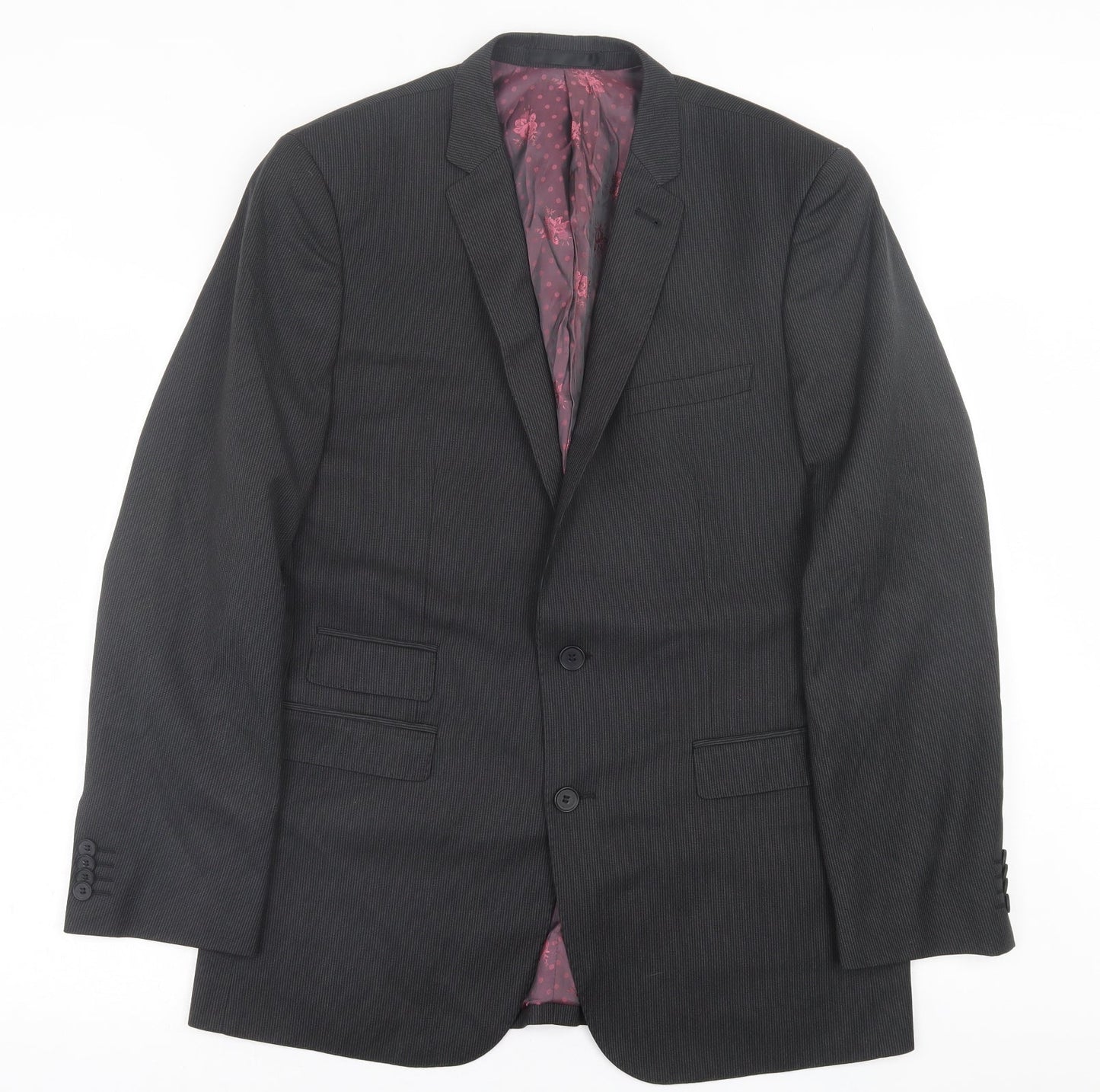 Mens UK Size 42 Limited collection Regular Black Suit Jacket