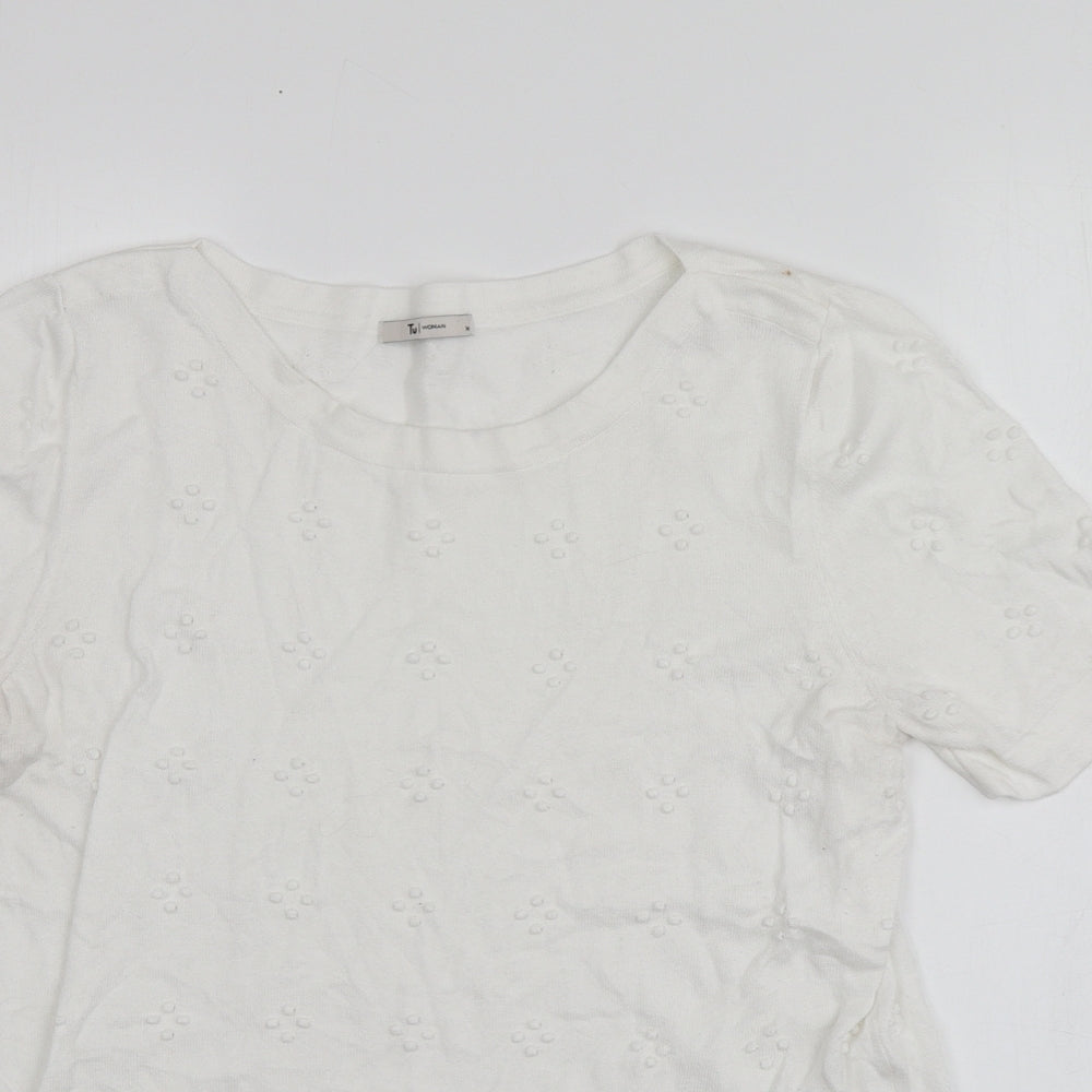 Womens UK Size 14 TU White Pullover Jumper