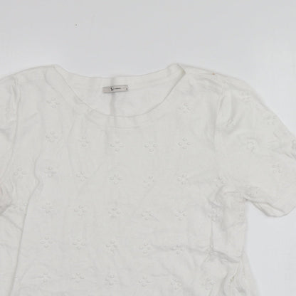 Womens UK Size 14 TU White Pullover Jumper