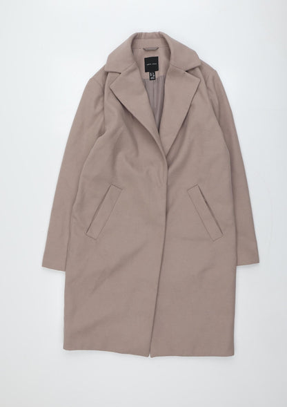 Womens UK Size 8 New Look Pink Overcoat