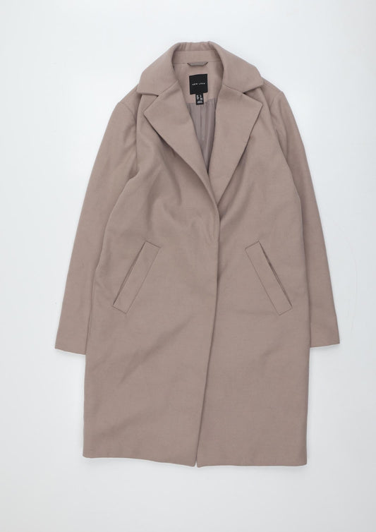 Womens UK Size 8 New Look Pink Overcoat