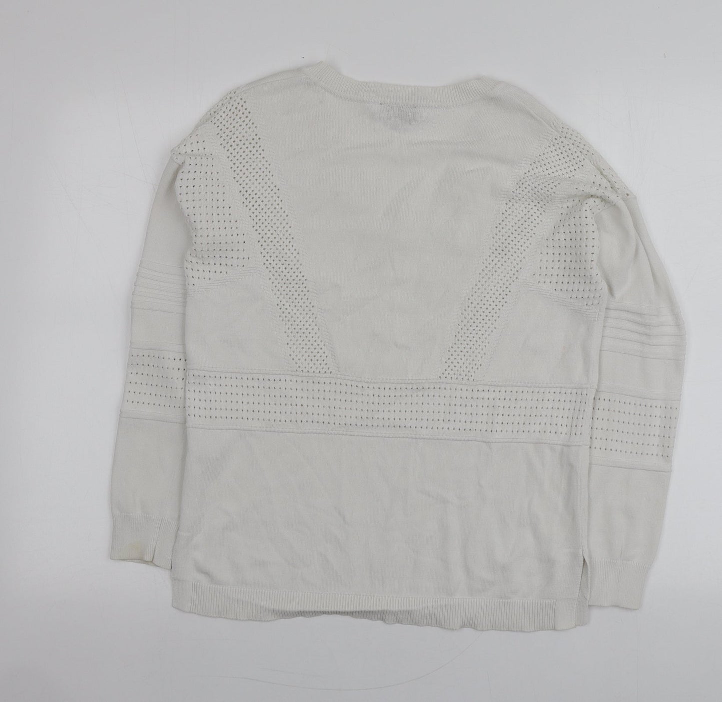 Womens UK Size 8 Topshop White Pullover Jumper