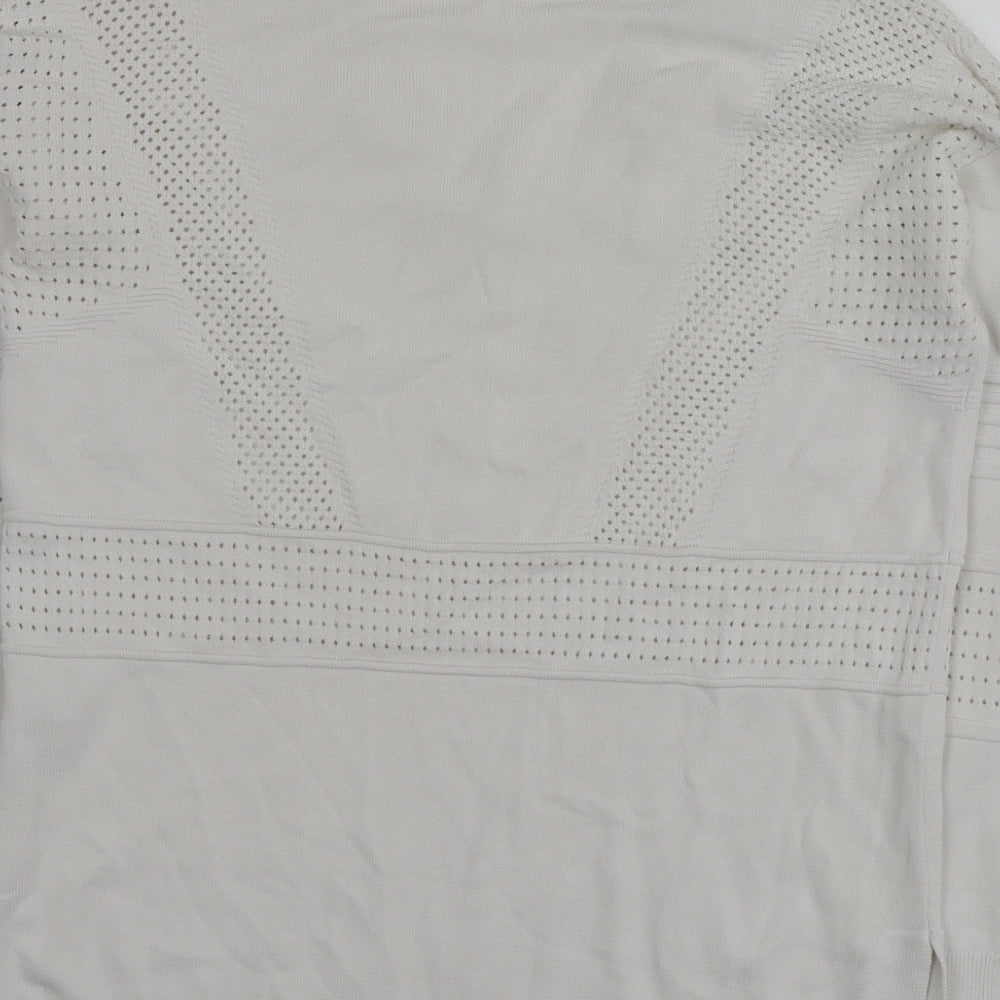 Womens UK Size 8 Topshop White Pullover Jumper