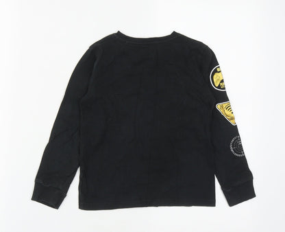 NEXT Boys Black  Cotton Pullover Sweatshirt Size 6 Years   - Game on