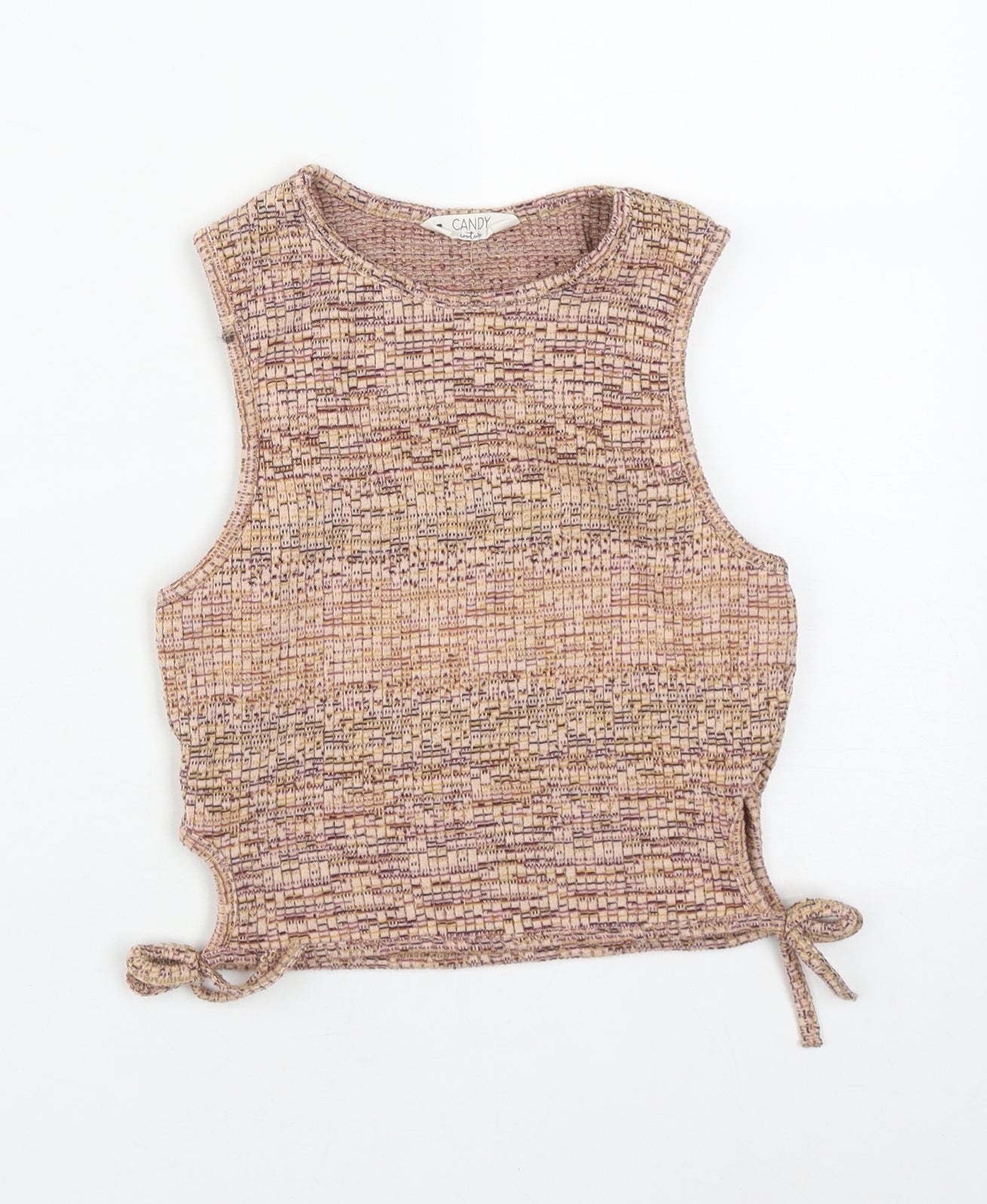 Matalan Girls Multicoloured  Polyester Basic Tank Size 13 Years Round Neck