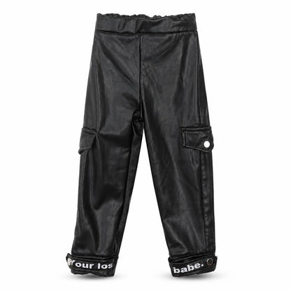 Bordo  Girls Black  Polyamide Cargo Trousers Size 3 Years  Regular
