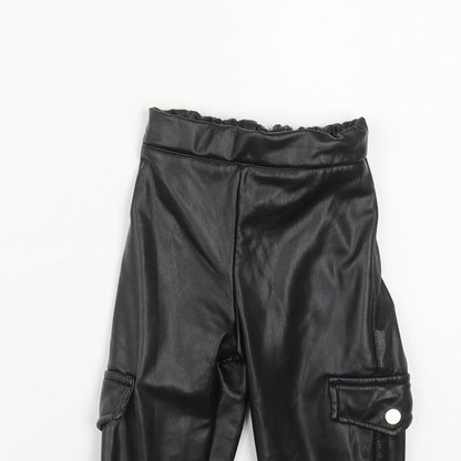 Bordo  Girls Black  Polyamide Cargo Trousers Size 3 Years  Regular