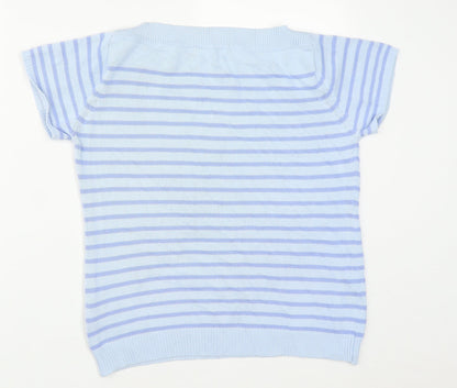 Womens UK Size M EWM Blue Pullover Jumper