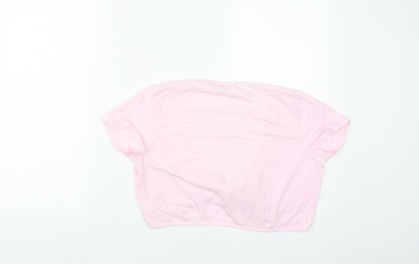 Womens UK Size 10 NEXT Pink Cropped T-Shirt