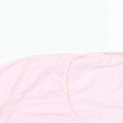 Womens UK Size 10 NEXT Pink Cropped T-Shirt