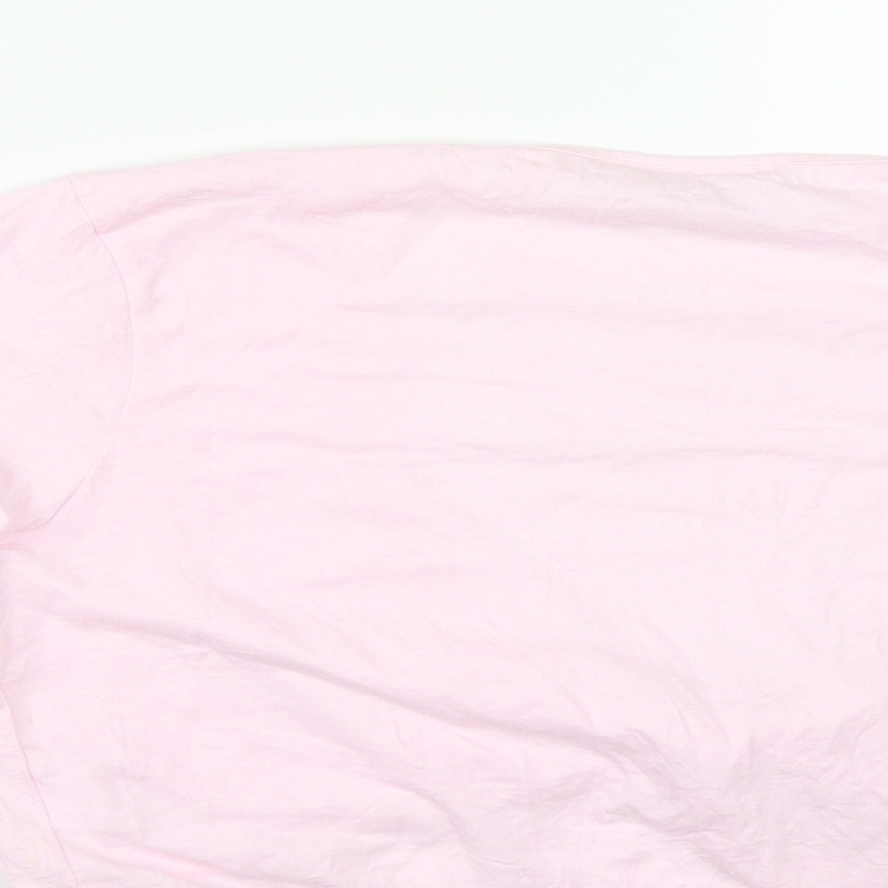Womens UK Size 10 NEXT Pink Cropped T-Shirt