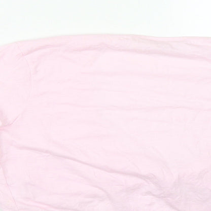 Womens UK Size 10 NEXT Pink Cropped T-Shirt