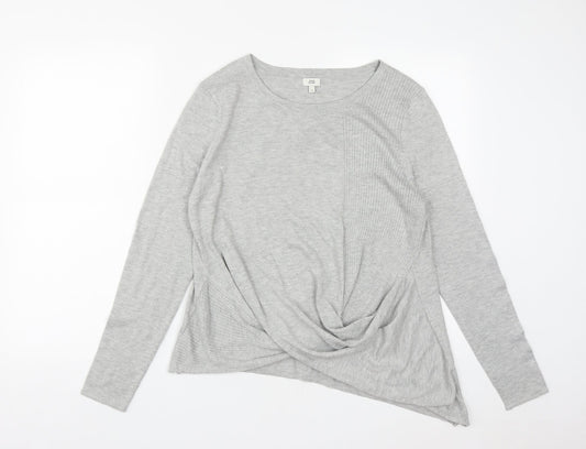 Womens UK Size 12 River Island Grey Pullover Jumper