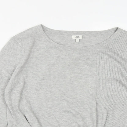 Womens UK Size 12 River Island Grey Pullover Jumper