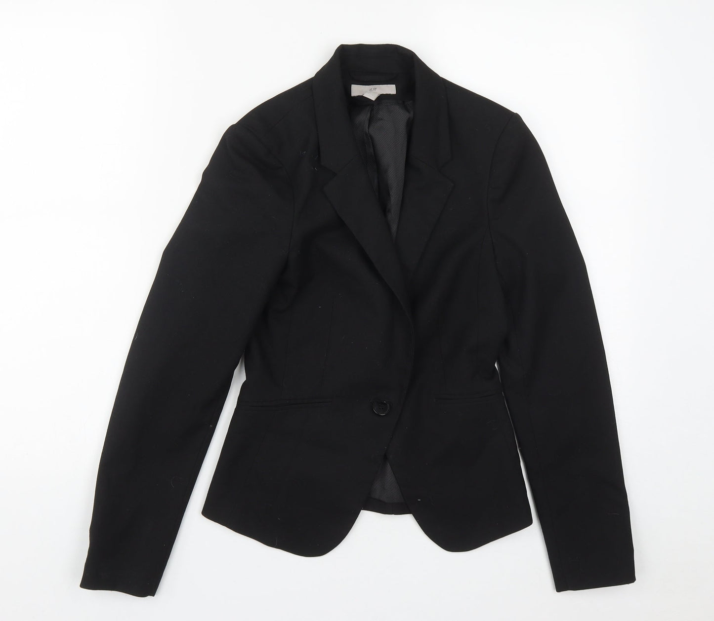 Womens UK Size 4 H&M Black Jacket