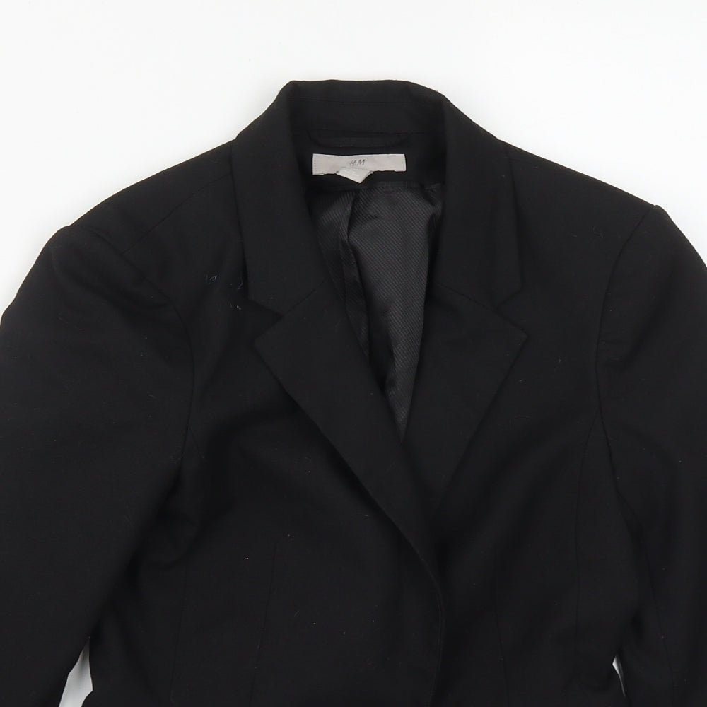 Womens UK Size 4 H&M Black Jacket