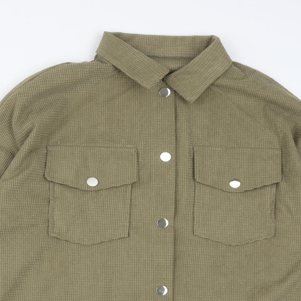 SheIn Womens Green   Jacket  Size M  Snap