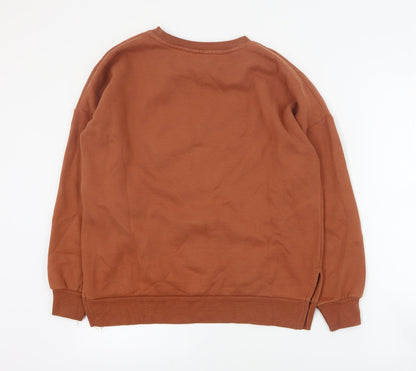 New Look Womens Brown  Polyester Pullover Sweatshirt Size 8  Pullover
