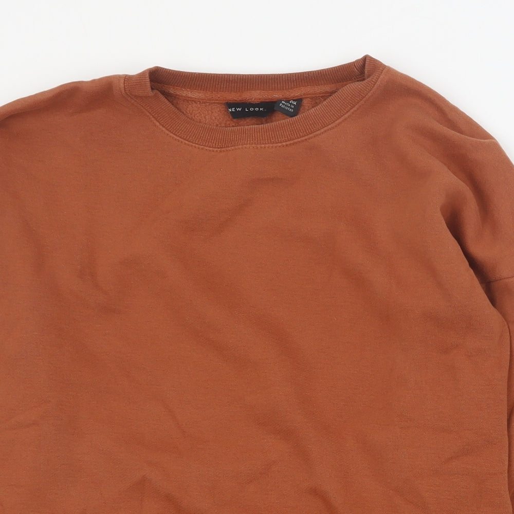 New Look Womens Brown  Polyester Pullover Sweatshirt Size 8  Pullover