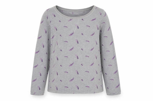 Womens UK Size S ESMARA Grey Pullover Sweatshirt