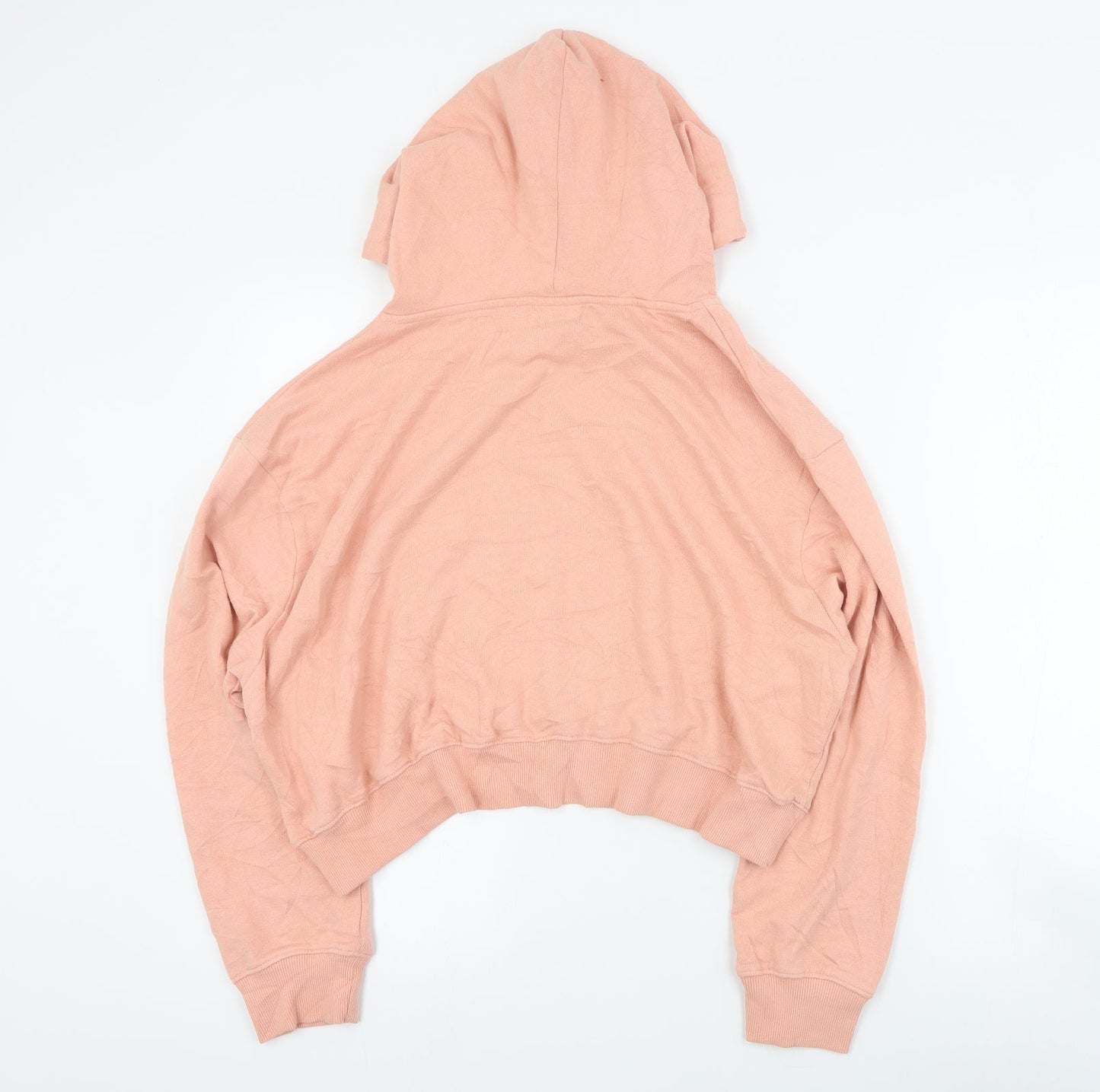In the Style Womens Pink  Cotton Pullover Hoodie Size 14  Pullover - Cropped