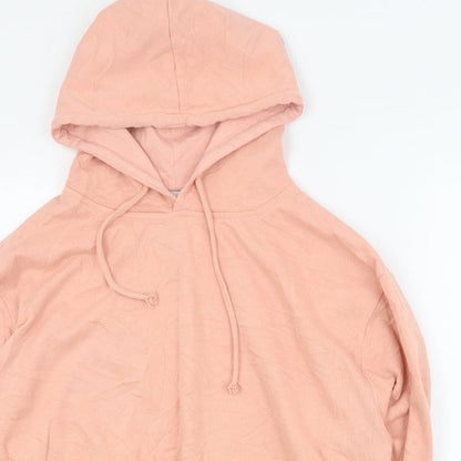In the Style Womens Pink  Cotton Pullover Hoodie Size 14  Pullover - Cropped