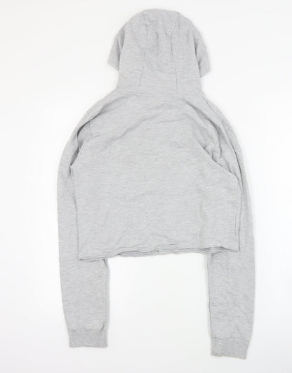 M&Co Girls Grey  Cotton Pullover Hoodie Size 13 Years  Pullover - Mickey Mouse