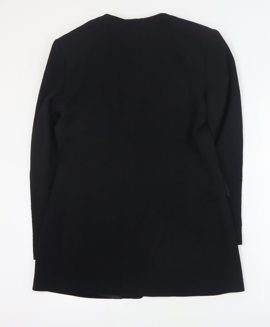 House of Fraser Womens Black   Jacket Blazer Size 12  Button