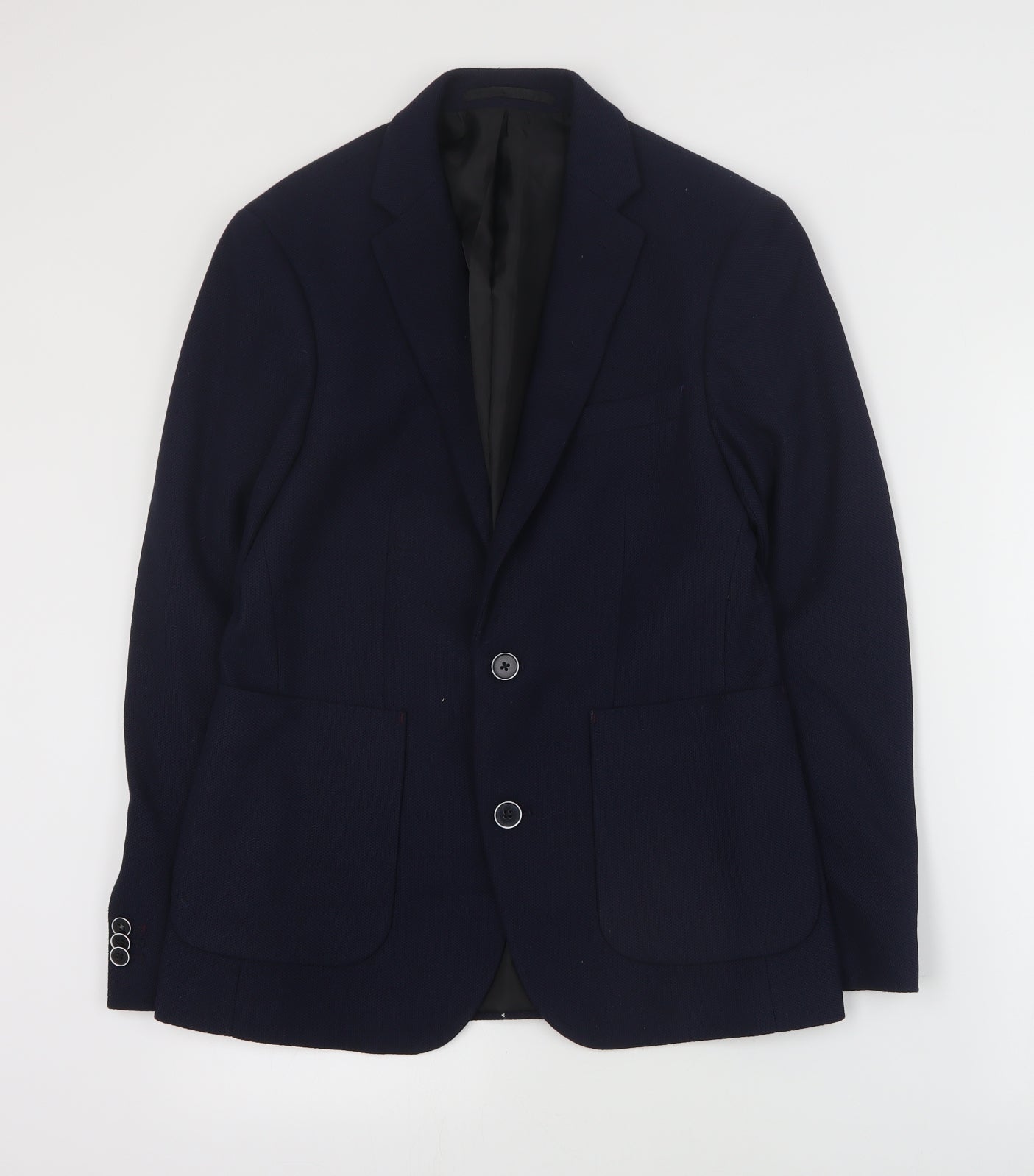 Mens UK Size S Burton Regular Blue Suit Jacket