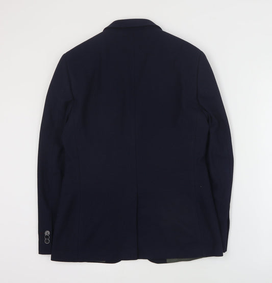 Mens UK Size S Burton Regular Blue Suit Jacket