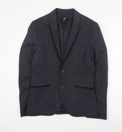 Mens UK Size S H&M Regular Grey Suit Jacket