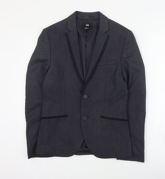 Mens UK Size S H&M Regular Grey Suit Jacket