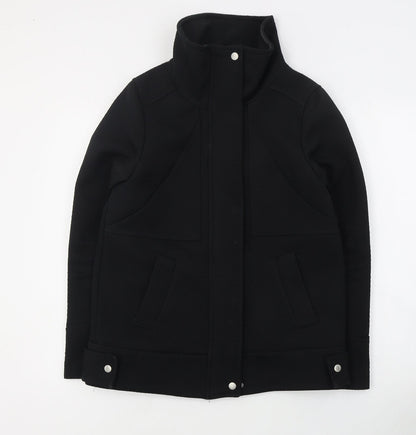 Womens UK Size 8 H&M Black Pea Coat