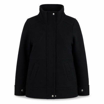 Womens UK Size 8 H&M Black Pea Coat