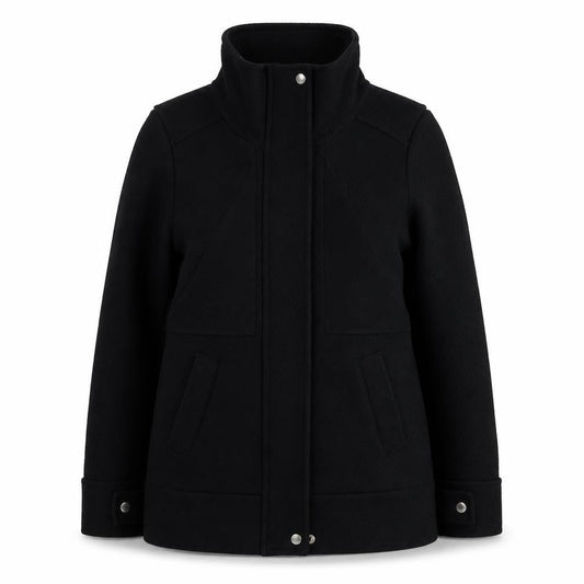 Womens UK Size 8 H&M Black Pea Coat