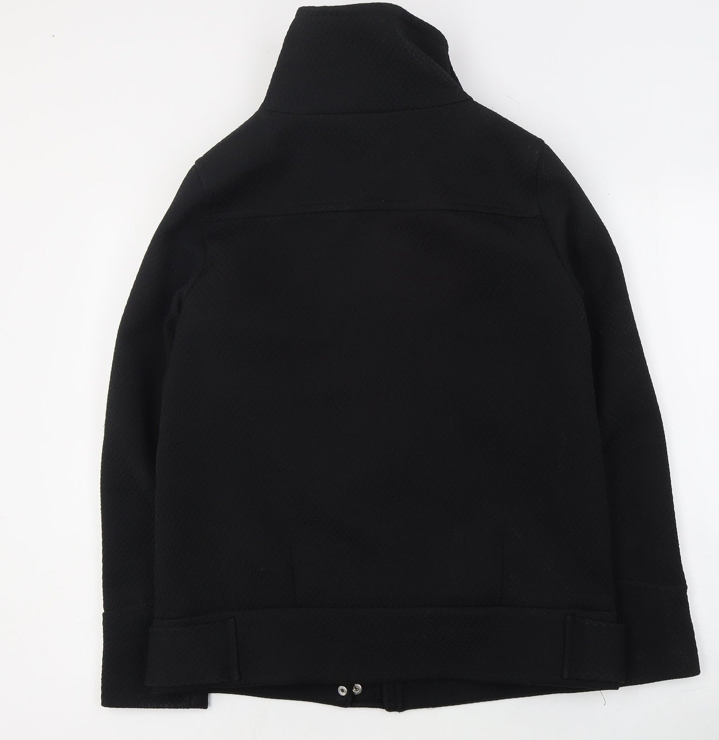 Womens UK Size 8 H&M Black Pea Coat