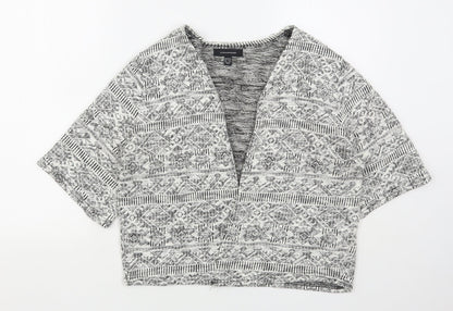 Womens UK Size 14 Atmosphere Grey Cardigan Jumper