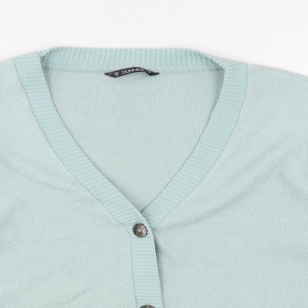Womens UK Size XS Dunnes Stores Green Cardigan Jumper