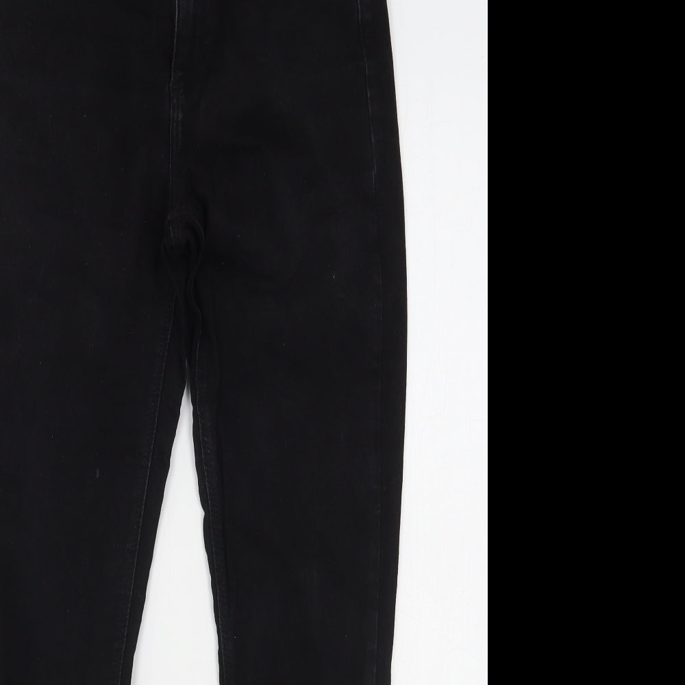 Denim & Co. Womens Black  Cotton Skinny Jeans Size 12 L28 in Regular