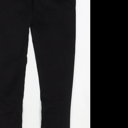 Denim & Co. Womens Black  Cotton Skinny Jeans Size 12 L28 in Regular