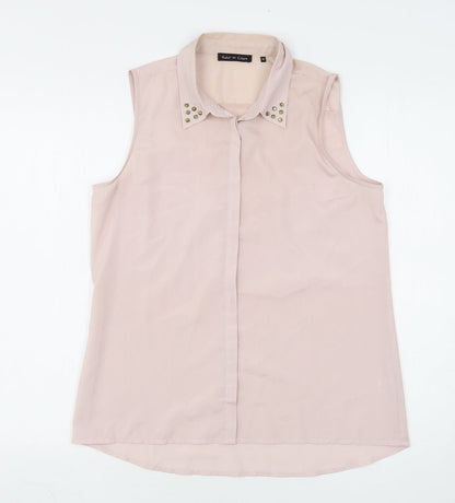 Womens UK Size M Violet & Claire Pink Basic Blouse