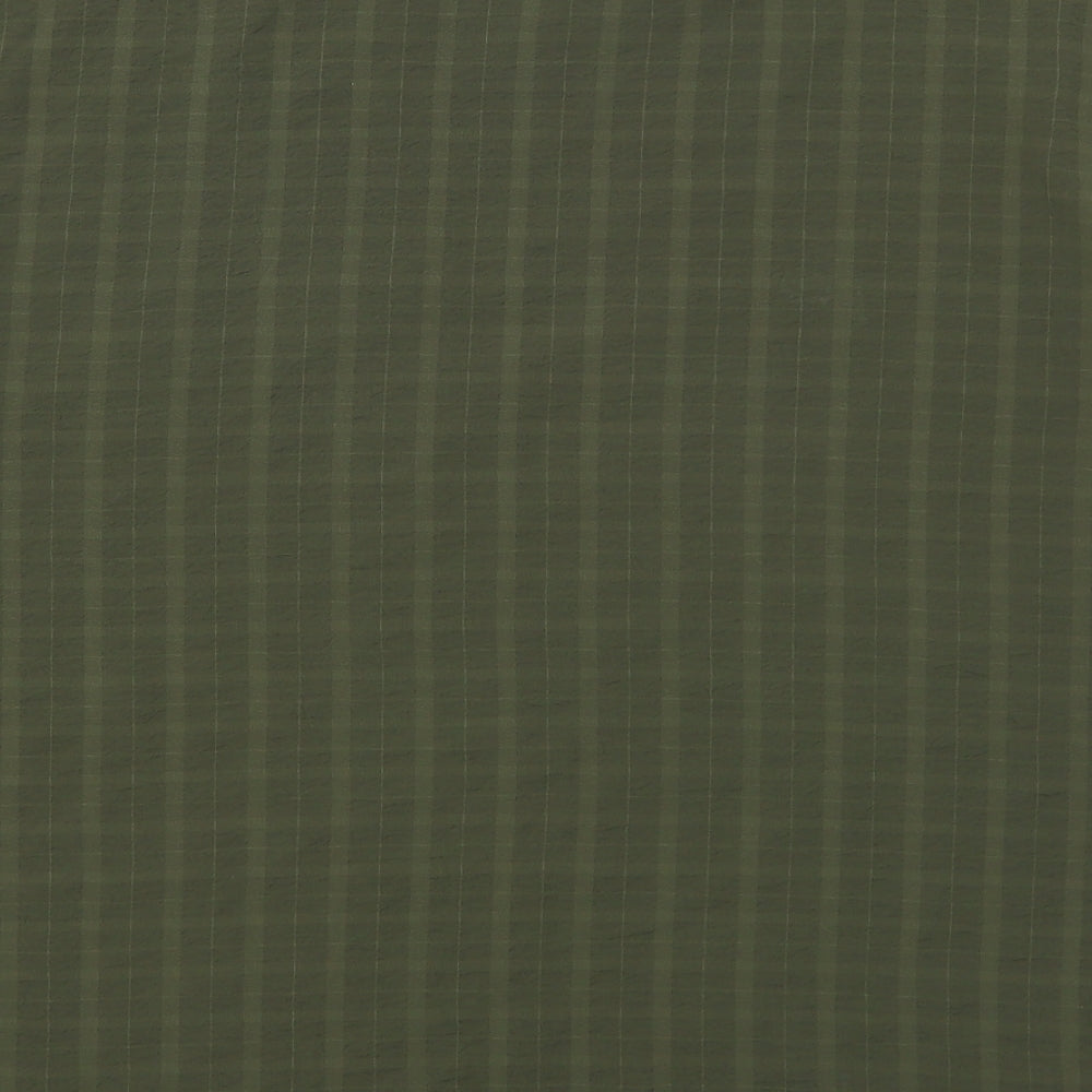 TU Womens Green Check Polyester Basic Blouse Size 14 Round Neck