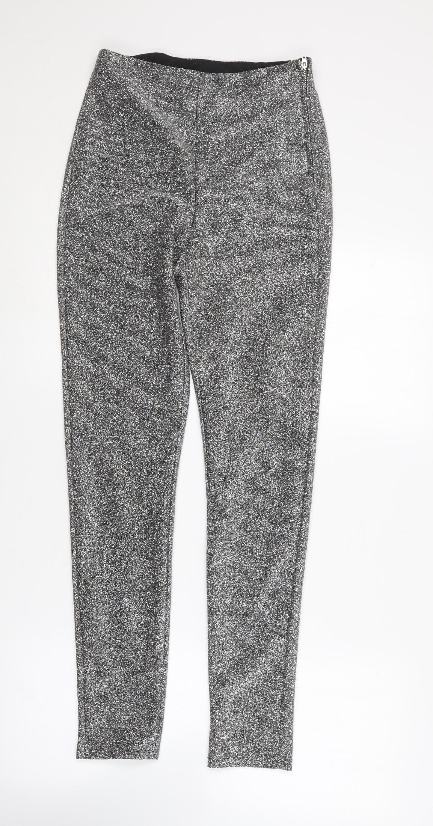 Womens UK Size 10 H&M Regular Fit Jegging Black Trousers