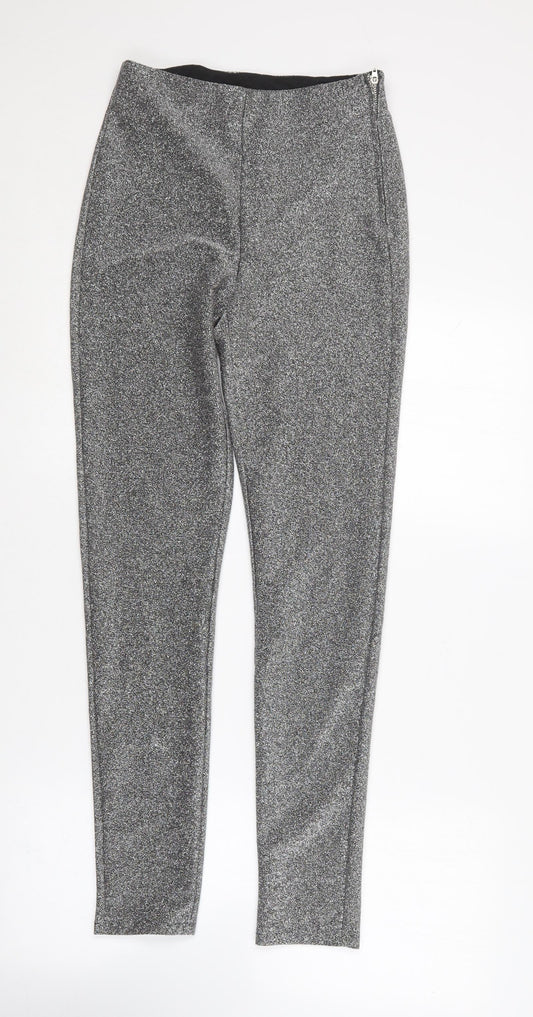 Womens UK Size 10 H&M Regular Fit Jegging Black Trousers